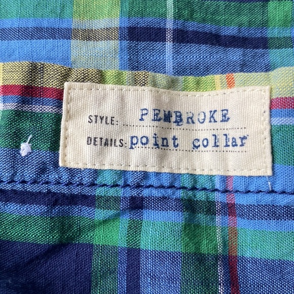 Men’s Club Room Vintage Fit Pembroke Button Up Short Sleeve Shirt - M - Picture 6 of 7